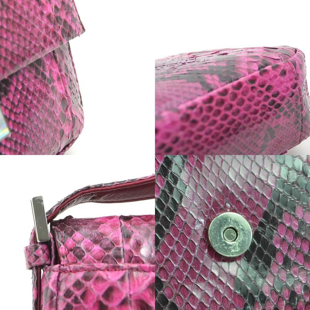 Givenchy Magenta Red Python Shoulder Bag - image 4